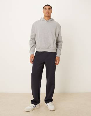 Asos Design Oversized Boxy Hoodie In Gray