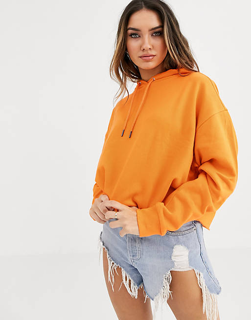 ASOS DESIGN boxy oversized hoodie in orange | ASOS