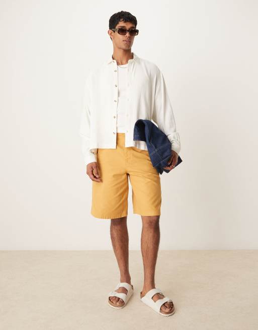 ASOS DESIGN boxy oversized linen blend shirt in white, 2 of 4