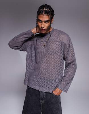 ASOS DESIGN boxy oversized long sleeve t-shirt with dropped