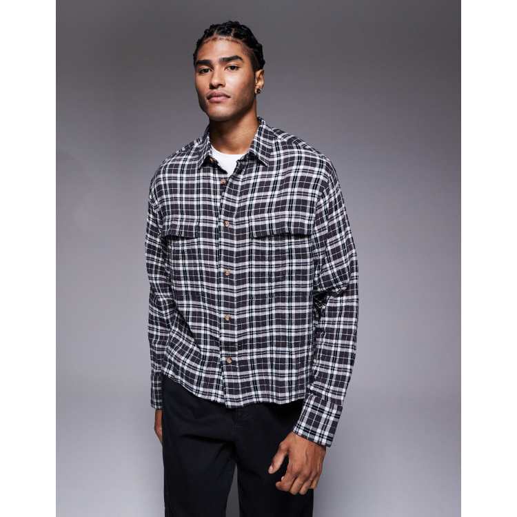 私*す様 THEREDTHREAD S over shirt bug check THEREDTHREAD / ザレッドスレッド】S over shirt bug check