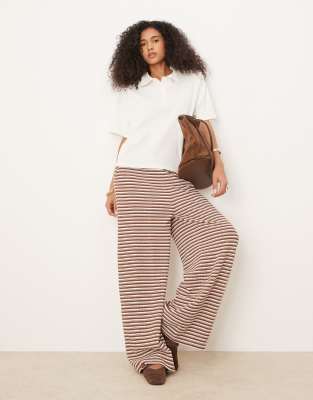 Asos Design Boxy Oversized Polo Top With Shoulder Pads In Blue