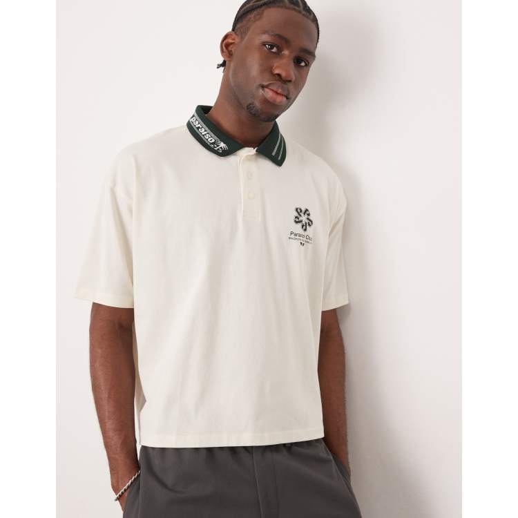 極美品BRIEFING × WDSTOUR POLO LOOSE FIT Buy Brown Slim Fit Cotton Rich Short Sleeve Textured Knit