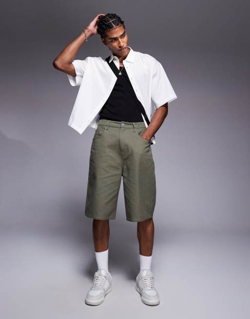 ASOS DESIGN boxy oversized poplin shirt in white