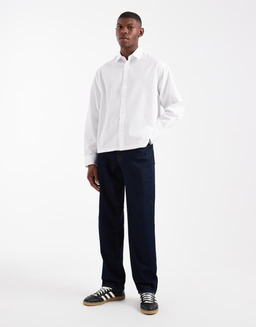 ASOS DESIGN boxy oversized poplin shirt in white, 2 of 5