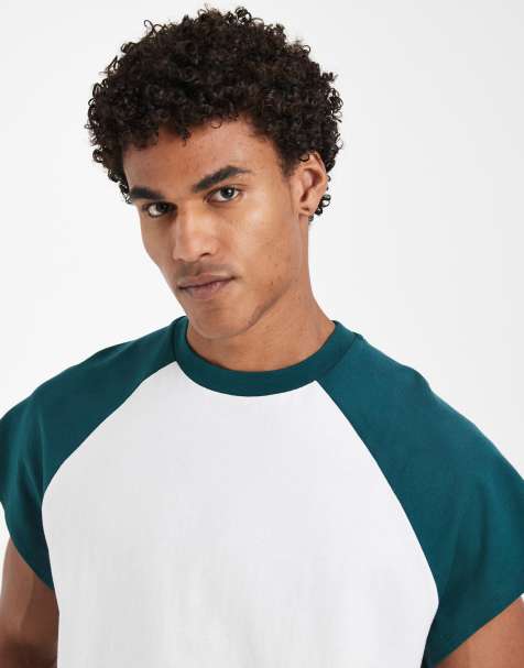 ASOS DESIGN boxy oversized raglan t-shirt with cap sleeve - view 1