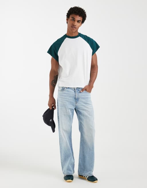 ASOS DESIGN boxy oversized raglan t-shirt with cap sleeve, 5 of 5