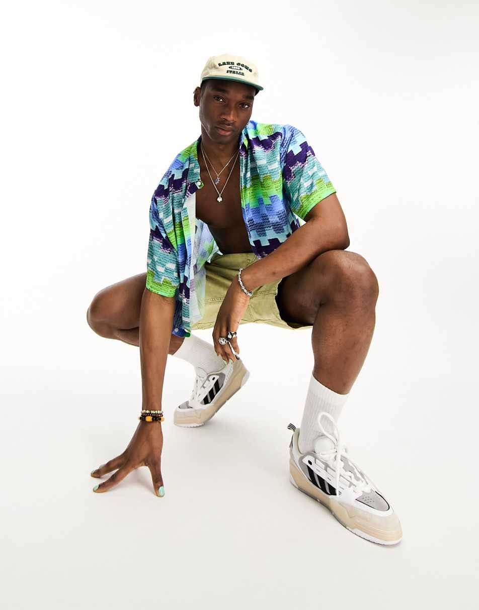 ASOS DESIGN boxy oversized shirt in vintage inspired check