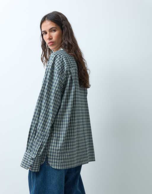 ASOS DESIGN boxy oversized skjorte i tern, 5 af 9