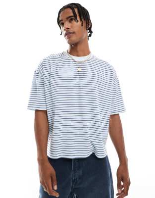 Asos Design Boxy Oversized Striped T-shirt
