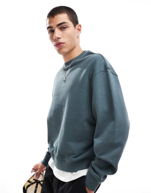 grey celestial print sweatshirt