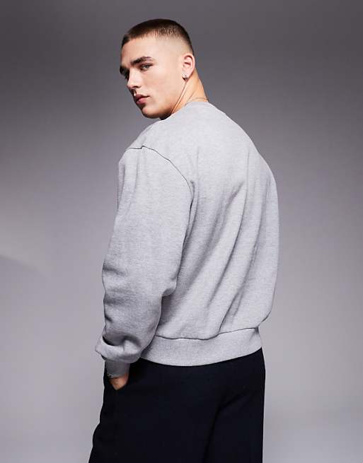 ASOS DESIGN boxy oversized sweatshirt with Soho print in ASOS DESIGN boxy oversized sweatshirt with Soho print in