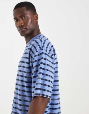 Asos Design Boxy Oversized T-shirt In Blue