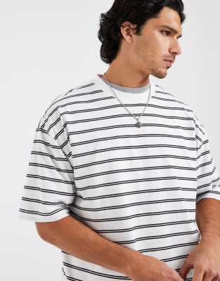 Asos Design Boxy Oversized T-shirt In Multi