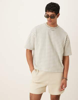 Asos Design Boxy Oversized T-shirt In Multi
