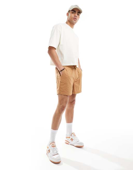 ASOS DESIGN boxy oversized T-shirt in off white with abstract back print, 4 of 4