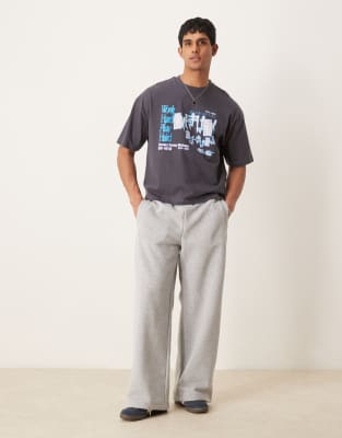 Asos Design Boxy Oversized T-shirt Souvenir Front Graphic