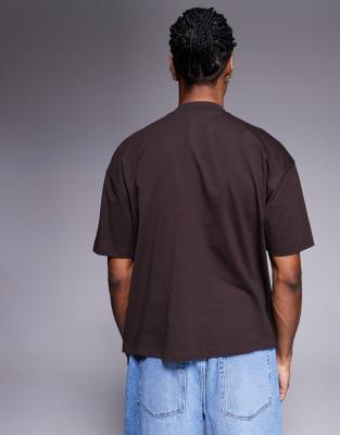 Asos Design Boxy Oversized T-shirt With Athletic Graphic