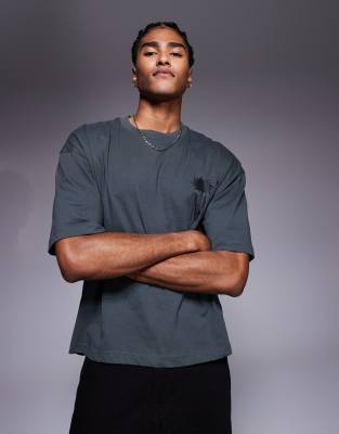 Asos Design Boxy Oversized T-shirt With Celestial Graphic