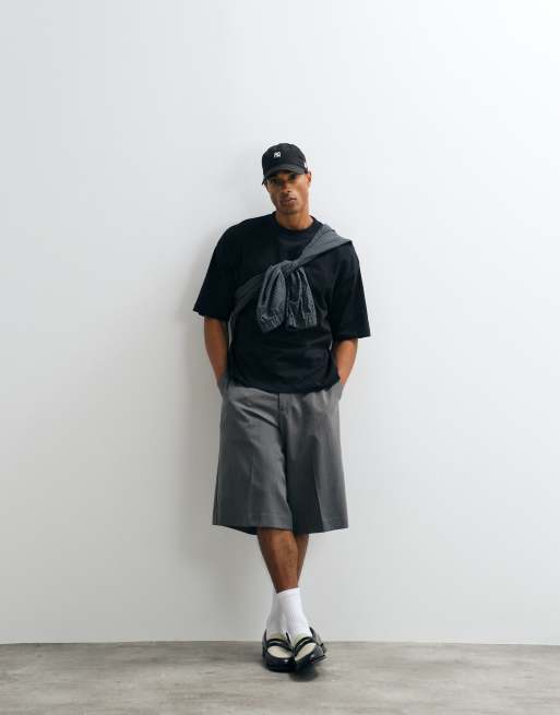 ASOS DESIGN boxy oversized T-shirt with cocktail graphic in black, 3 of 5