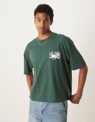 Asos Design Boxy Oversized T-shirt With Dog Graphic