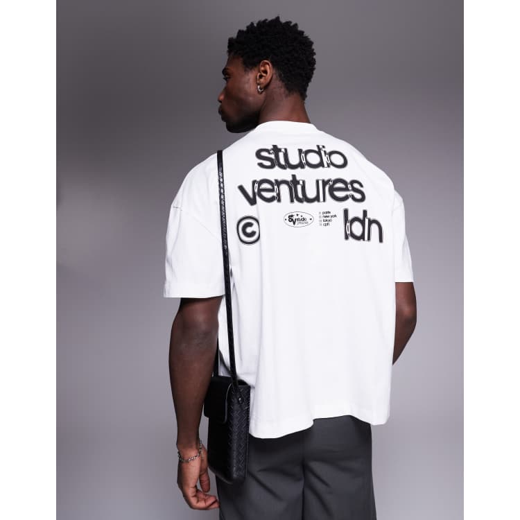 ASOS DESIGN boxy oversized T-shirt with dropped shoulder and