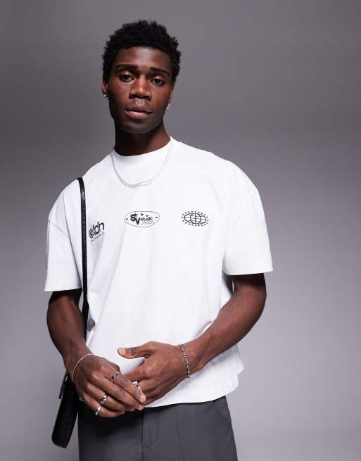 ASOS DESIGN boxy oversized T-shirt with dropped shoulder and