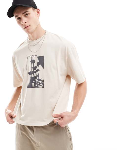 ASOS DESIGN boxy oversized t-shirt with floral chest print - view 1