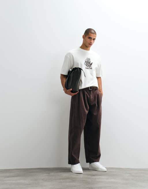 ASOS DESIGN boxy oversized t-shirt with floral tea pot graphic in cream, 3 of 5