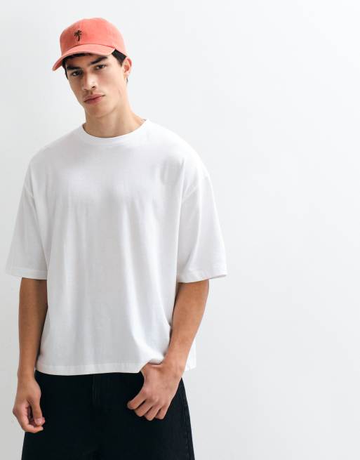 ASOS DESIGN boxy oversized t-shirt with locker room back graphic in red, 3 of 5