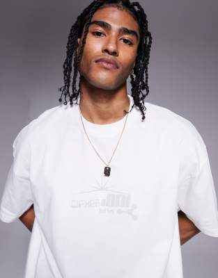 Asos Design Boxy Oversized T-shirt With Street Graphic
