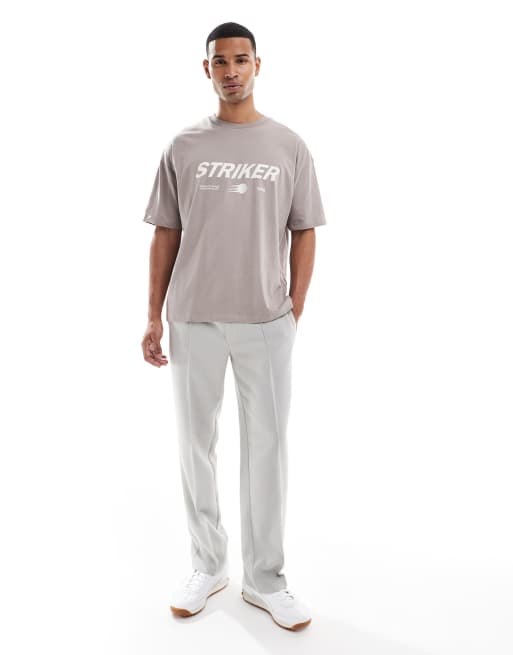 ASOS DESIGN boxy oversized t-shirt with summer back graphic in navy