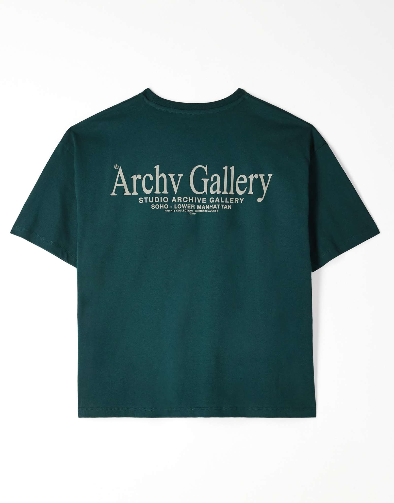 ДИЗАЙНЕРСКАЯ футболка свободного кроя ASOS DESIGN oversize с текстовым рисунком темно-зеленого цвета