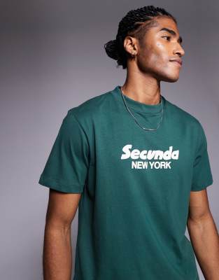 Asos Design Boxy Oversized T-shirt With Text Graphics