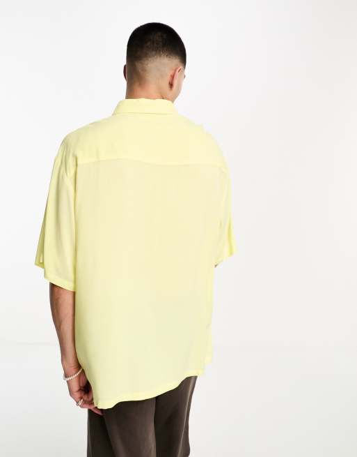 asos oversized viscose shirt