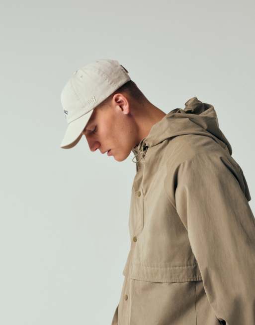 ASOS DESIGN boxy oversized windbreaker jacket in khaki, 3 of 12