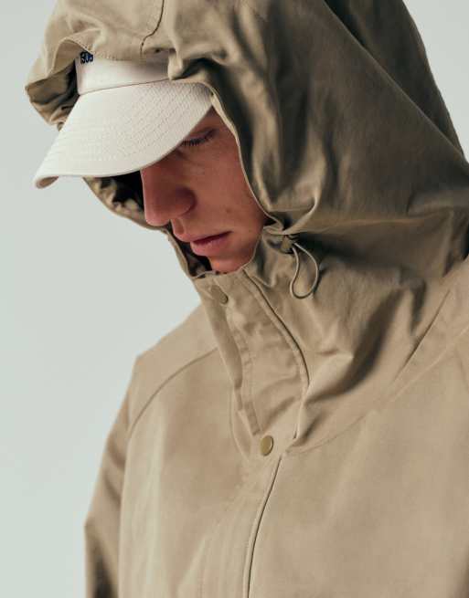 ASOS DESIGN boxy oversized windbreaker jacket in khaki, 5 of 12