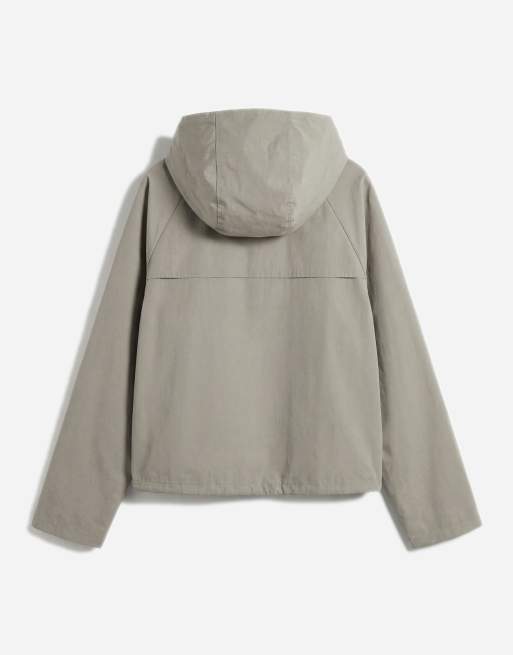 ASOS DESIGN boxy oversized windbreaker jacket in khaki, 7 of 12