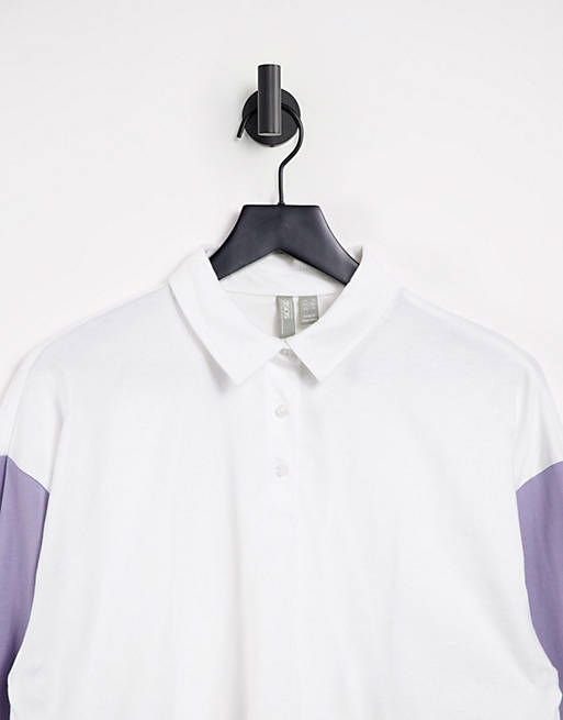Asos Donna Abbigliamento Top e t-shirt T-shirt Polo Polo color block con logo 
