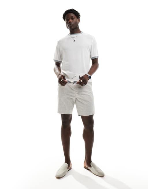 ASOS DESIGN boxy ringer t-shirt in white mesh | ASOS