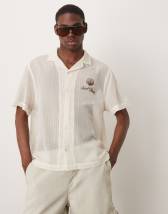 ASOS DESIGN boxy shirt in white