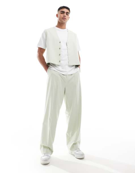 ASOS DESIGN boxy smart set in green - view 1