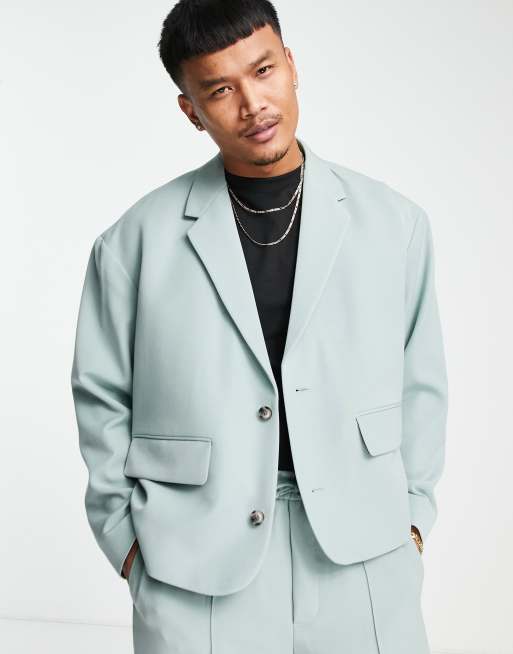 ASOS DESIGN boxy suit in green | ASOS