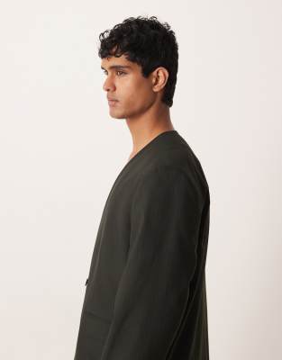 Asos Design Boxy Suit Jacket In Black | ModeSens