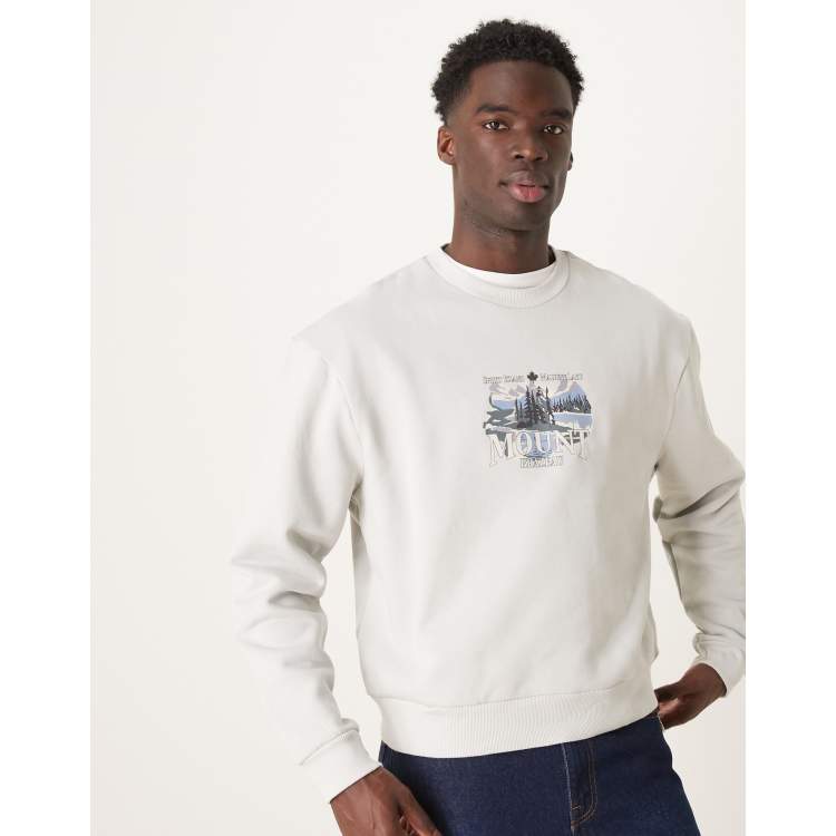 トップス UNTRACE BACK QR PRINT SWEAT Navy x White AE Everyday Luxe Graphic Crew Neck Sweatshirt