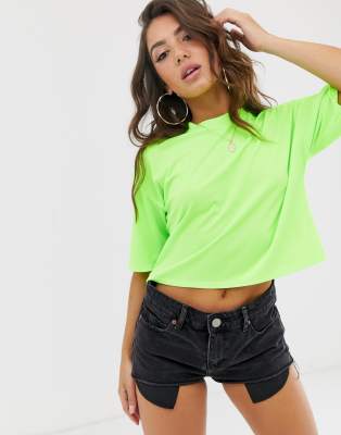 asos neon green top
