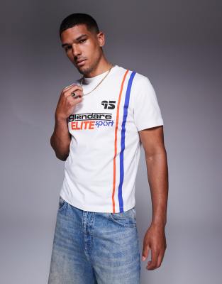 Asos Design Boxy T-shirt With Sports Graphic