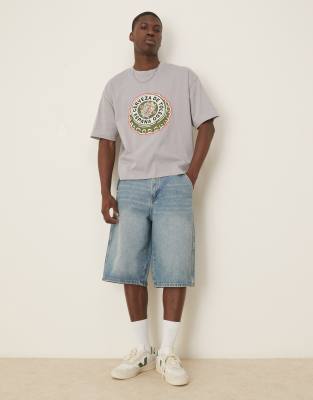 Asos Design Boxy T-shirt With Text Graphic