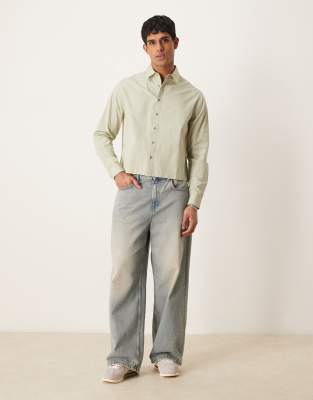 Asos Design Boxy Volume Oversized Poplin Shirt