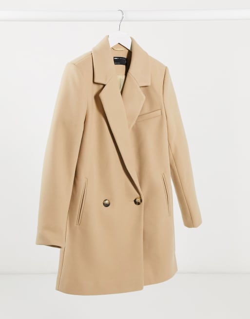 ASOS DESIGN boyfriend coat in camel ASOS